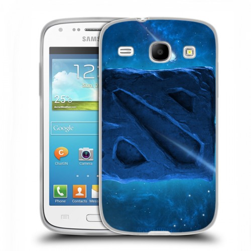 Дизайнерский силиконовый чехол для Samsung Galaxy Core Dota 2