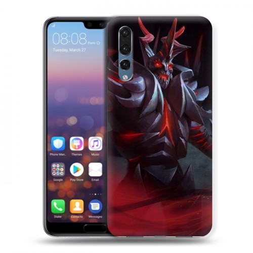 Дизайнерский силиконовый с усиленными углами чехол для Huawei P20 Pro Dota 2