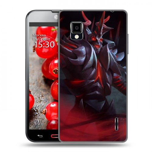 Дизайнерский пластиковый чехол для LG Optimus G Dota 2