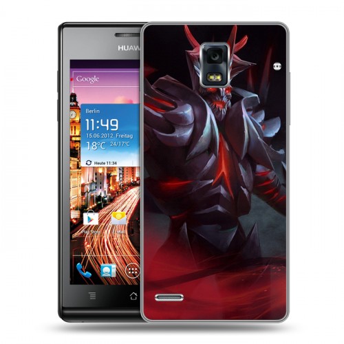 Дизайнерский пластиковый чехол для Huawei Ascend P1 Dota 2