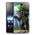 Дизайнерский пластиковый чехол для Sony Xperia TX Dota 2