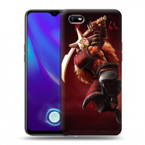 Дизайнерский силиконовый с усиленными углами чехол для OPPO A1k Dota 2