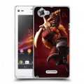 Дизайнерский пластиковый чехол для Sony Xperia L Dota 2