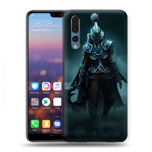 Дизайнерский силиконовый с усиленными углами чехол для Huawei P20 Pro Dota 2