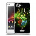 Дизайнерский пластиковый чехол для Sony Xperia L Dota 2