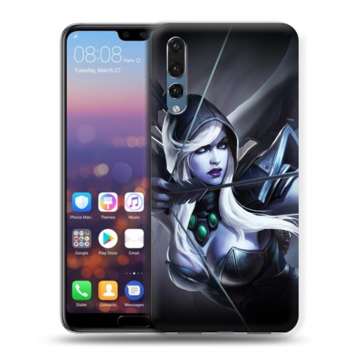 Дизайнерский силиконовый с усиленными углами чехол для Huawei P20 Pro Dota 2