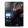 Дизайнерский пластиковый чехол для Sony Xperia TX Dota 2