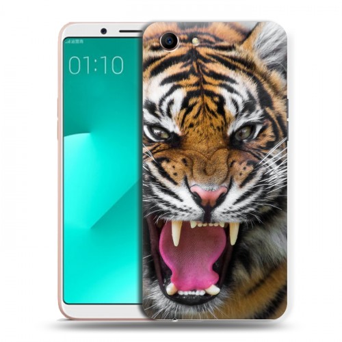 Дизайнерский пластиковый чехол для OPPO A83 Тигры