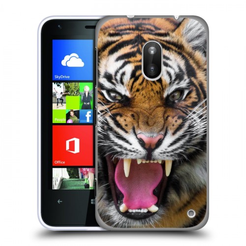 Дизайнерский пластиковый чехол для Nokia Lumia 620 Тигры