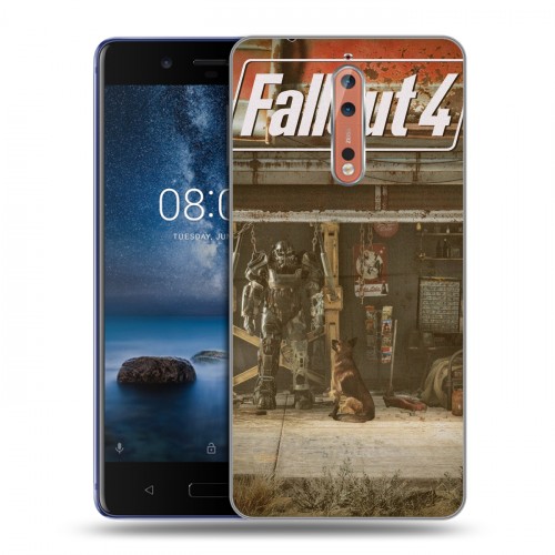 Дизайнерский пластиковый чехол для Nokia 8 Fallout