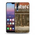 Дизайнерский силиконовый с усиленными углами чехол для Huawei P20 Pro Fallout