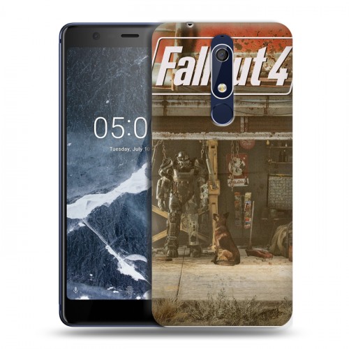 Дизайнерский пластиковый чехол для Nokia 5.1 Fallout