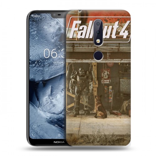 Дизайнерский пластиковый чехол для Nokia 6.1 Plus Fallout