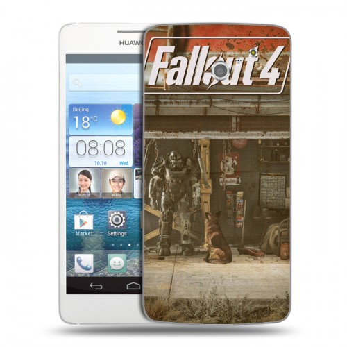 Дизайнерский пластиковый чехол для Huawei Ascend D2 Fallout