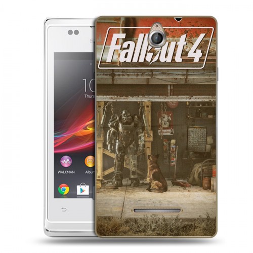 Дизайнерский пластиковый чехол для Sony Xperia E Fallout