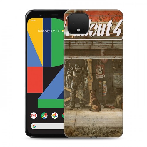 Дизайнерский пластиковый чехол для Google Pixel 4 Fallout