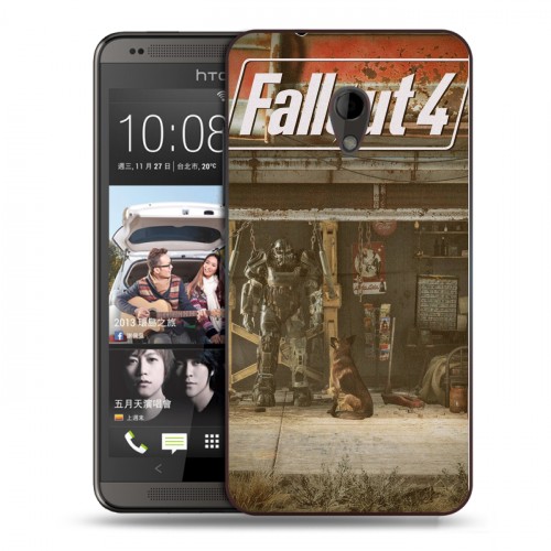 Дизайнерский пластиковый чехол для HTC Desire 700 Fallout