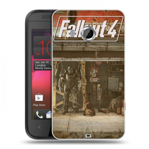 Дизайнерский пластиковый чехол для HTC Desire 200 Fallout