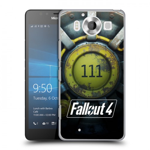 Дизайнерский пластиковый чехол для Microsoft Lumia 950 Fallout