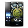 Дизайнерский пластиковый чехол для Sony Xperia TX Fallout