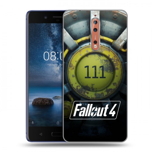 Дизайнерский пластиковый чехол для Nokia 8 Fallout