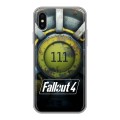 Дизайнерский силиконовый чехол для Iphone x10 Fallout