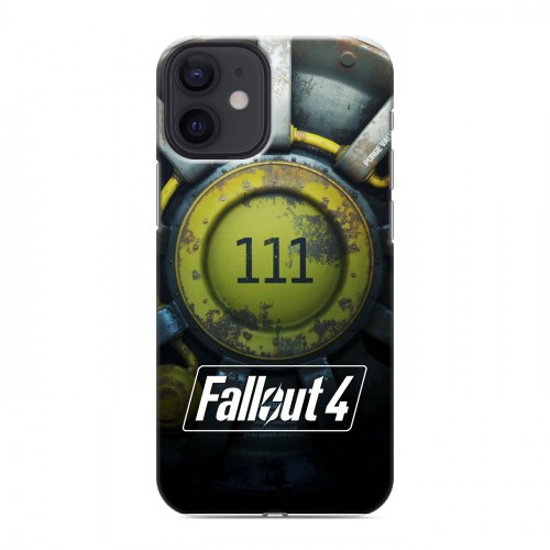 Дизайнерский силиконовый с усиленными углами чехол для Iphone 12 Mini Fallout