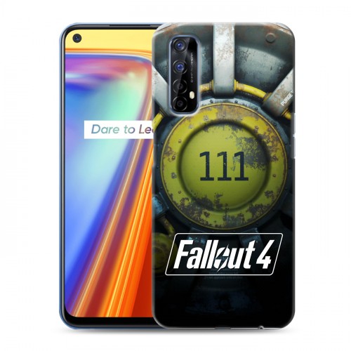 Дизайнерский силиконовый с усиленными углами чехол для Realme 7 Fallout