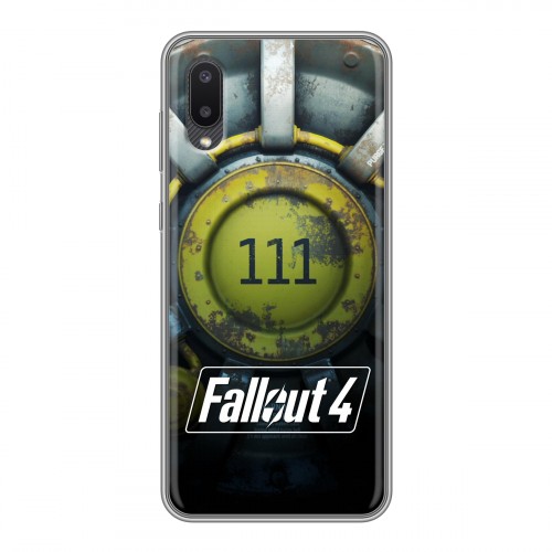 Дизайнерский пластиковый чехол для Samsung Galaxy A02 Fallout