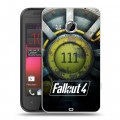 Дизайнерский пластиковый чехол для HTC Desire 200 Fallout