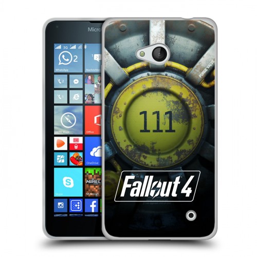 Дизайнерский пластиковый чехол для Microsoft Lumia 640 Fallout