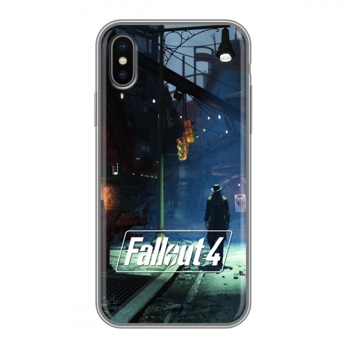 Дизайнерский силиконовый чехол для Iphone x10 Fallout