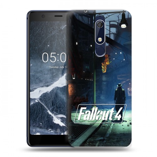 Дизайнерский пластиковый чехол для Nokia 5.1 Fallout