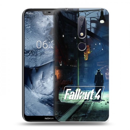 Дизайнерский пластиковый чехол для Nokia 6.1 Plus Fallout