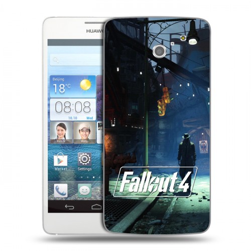 Дизайнерский пластиковый чехол для Huawei Ascend D2 Fallout