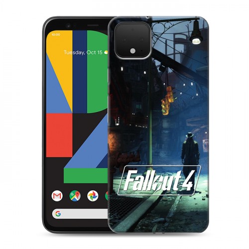 Дизайнерский пластиковый чехол для Google Pixel 4 Fallout