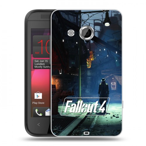 Дизайнерский пластиковый чехол для HTC Desire 200 Fallout