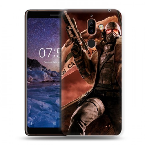 Дизайнерский пластиковый чехол для Nokia 7 Plus Fallout