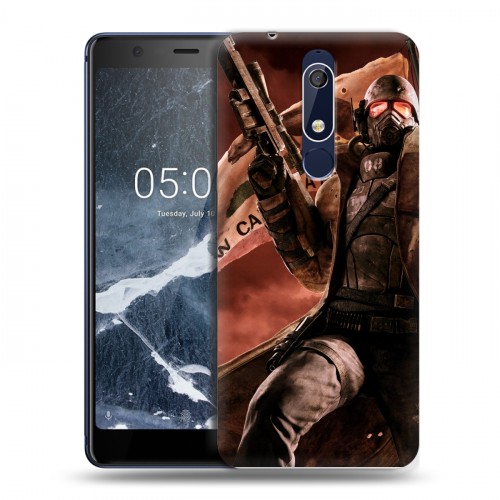 Дизайнерский пластиковый чехол для Nokia 5.1 Fallout