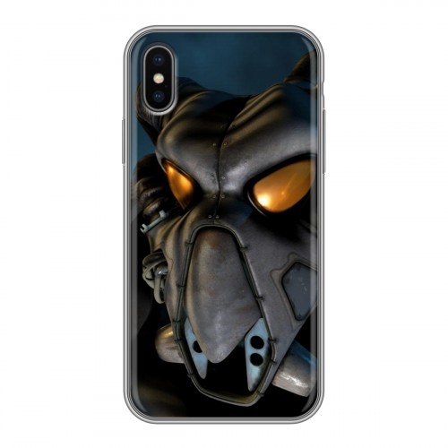 Дизайнерский силиконовый чехол для Iphone x10 Fallout