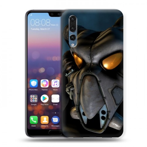 Дизайнерский силиконовый с усиленными углами чехол для Huawei P20 Pro Fallout