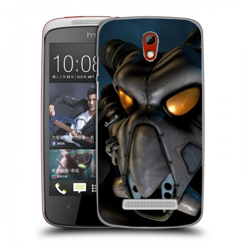 Дизайнерский пластиковый чехол для HTC Desire 500 Fallout