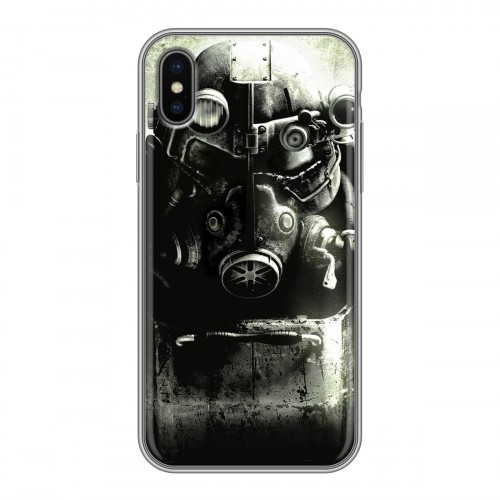 Дизайнерский силиконовый чехол для Iphone x10 Fallout