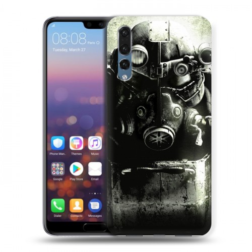 Дизайнерский силиконовый с усиленными углами чехол для Huawei P20 Pro Fallout