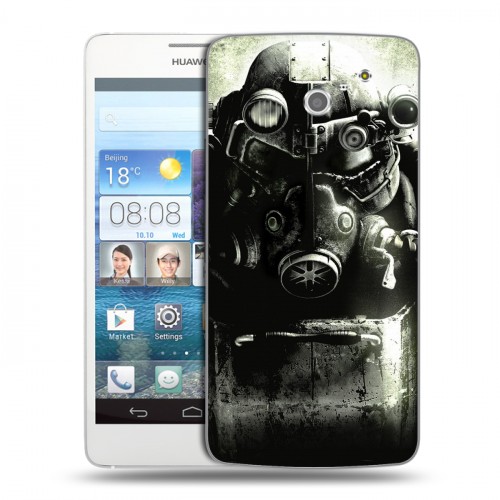 Дизайнерский пластиковый чехол для Huawei Ascend D2 Fallout