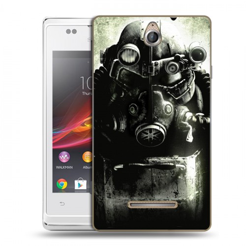 Дизайнерский пластиковый чехол для Sony Xperia E Fallout