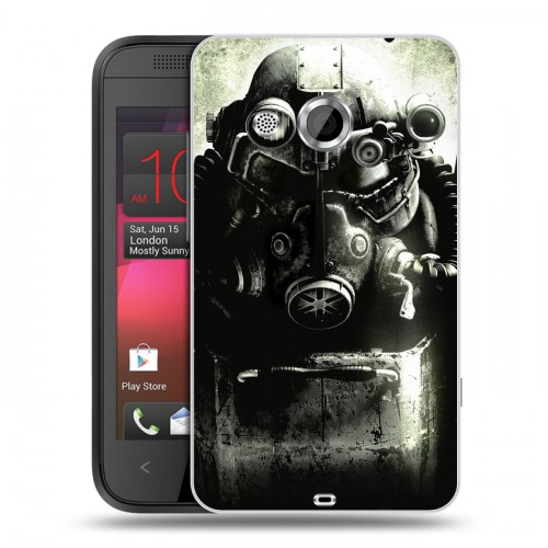 Дизайнерский пластиковый чехол для HTC Desire 200 Fallout