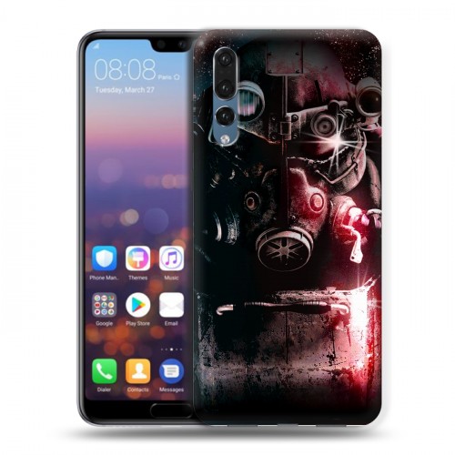 Дизайнерский силиконовый с усиленными углами чехол для Huawei P20 Pro Fallout