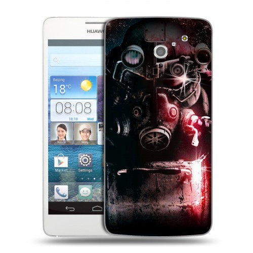 Дизайнерский пластиковый чехол для Huawei Ascend D2 Fallout