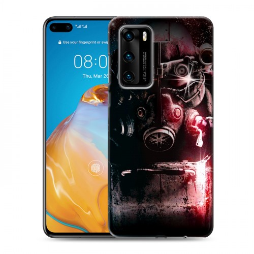 Дизайнерский силиконовый с усиленными углами чехол для Huawei P40 Fallout